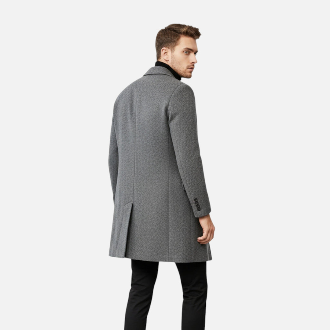 Manteau en Laine Heritage Homme Élégant Manteau d&