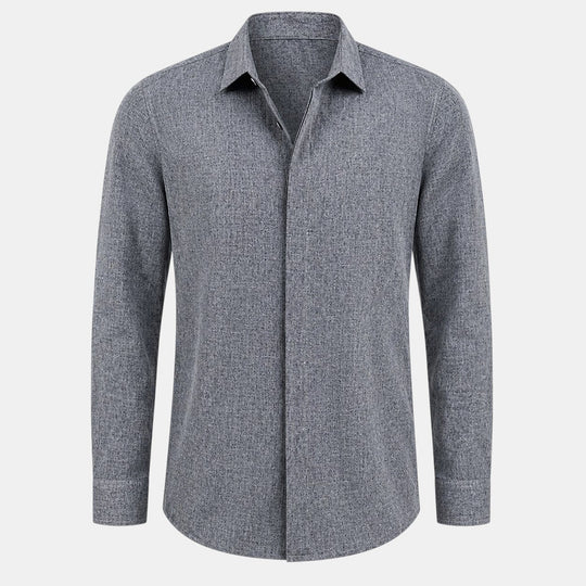 Chemise en Lin Respirante Homme Été Loisir Casual