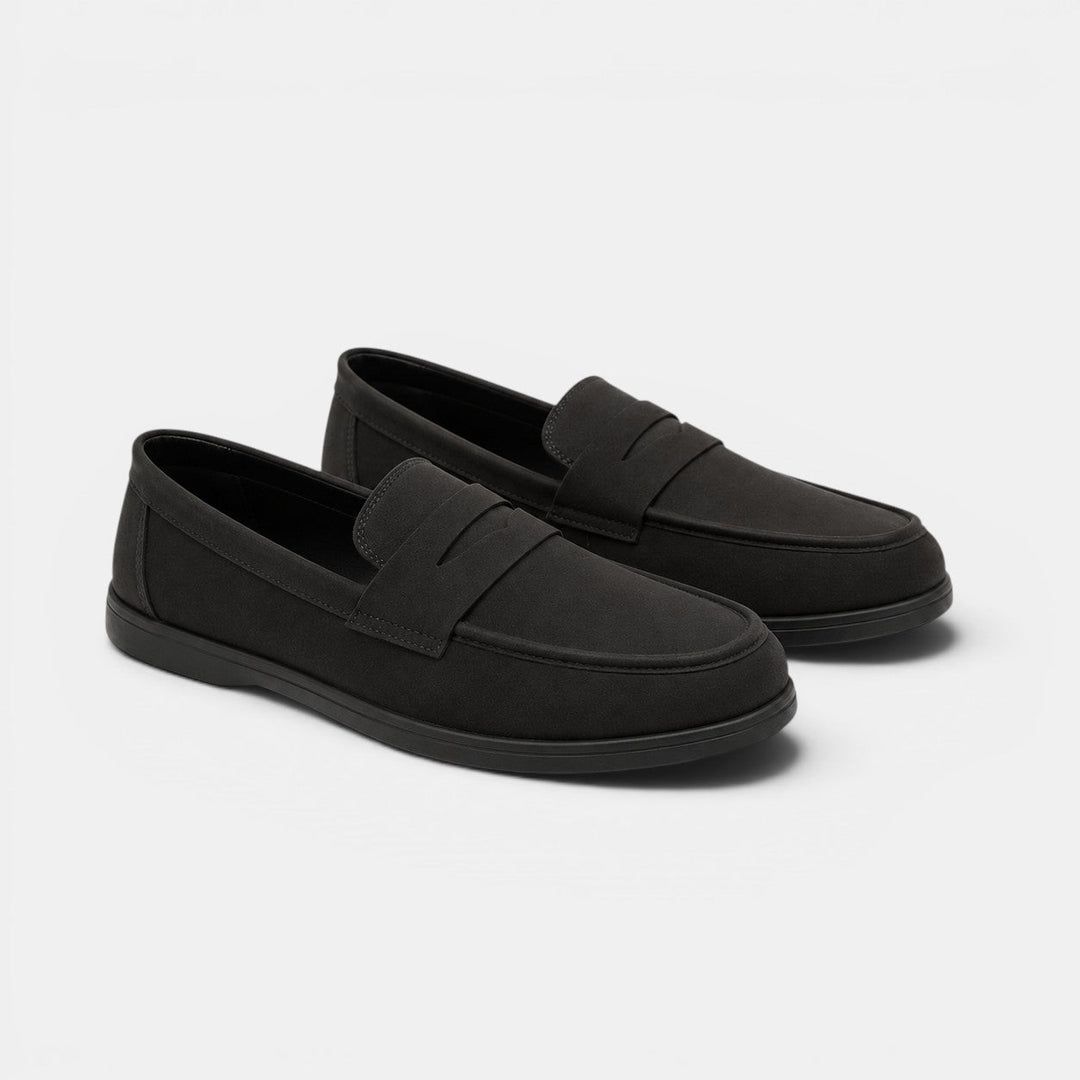 Mocassins Premium en Daim Homme à Enfiler Slip-On