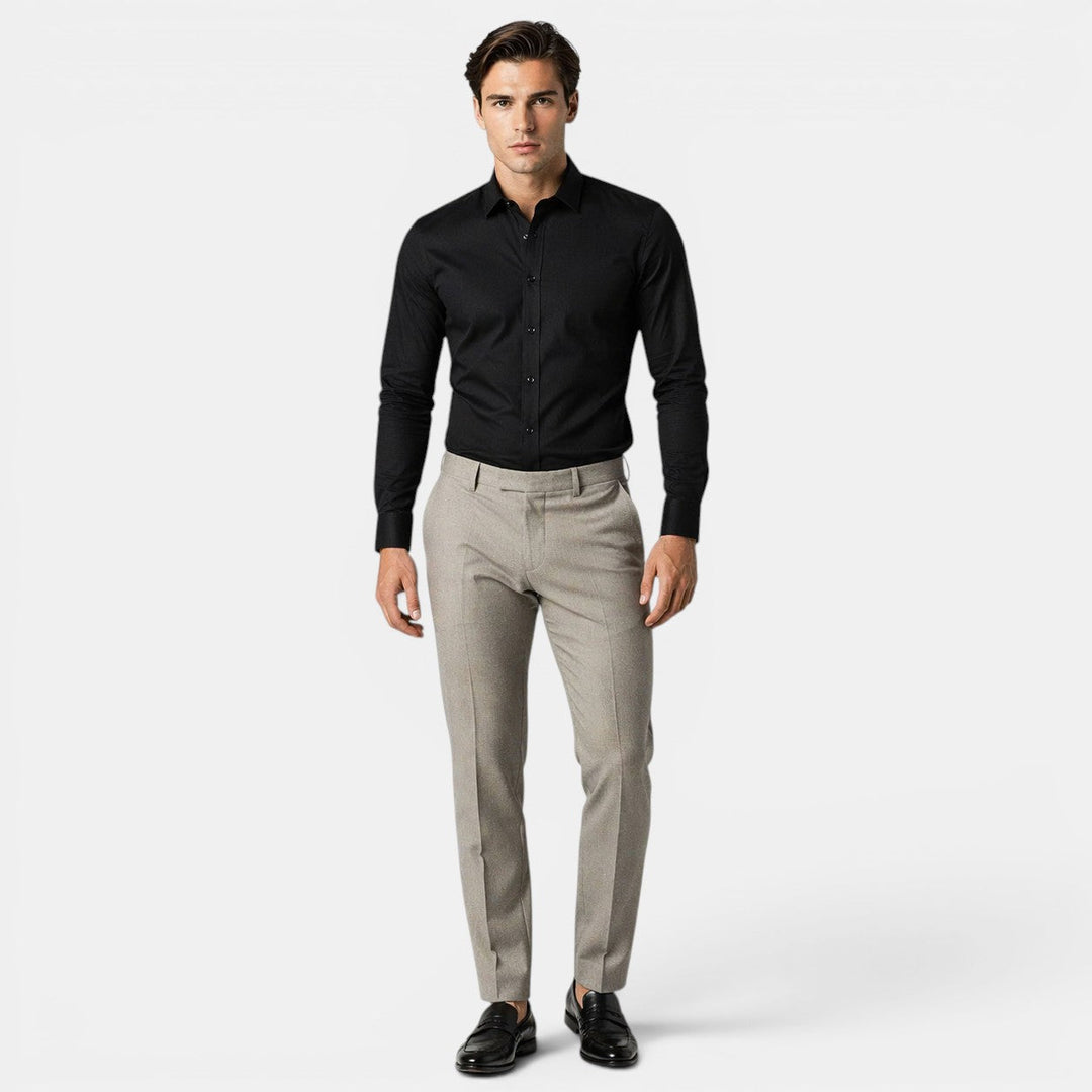 Chemise Business Classique Homme Manches Longues