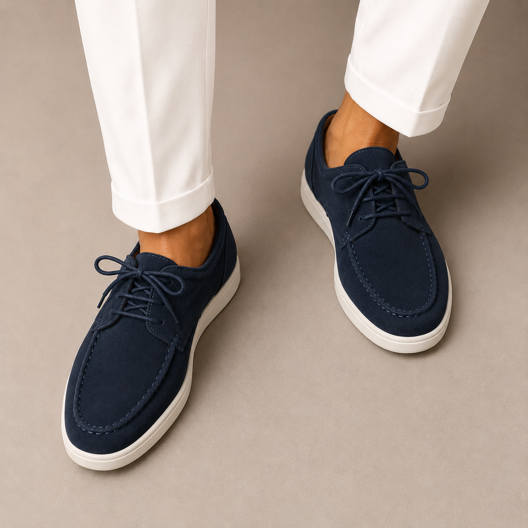 Mocassins Derby Old Money Homme Élégants Cuir Slip-On