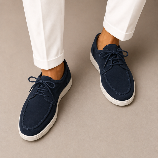 Mocassins Derby Old Money Homme Élégants Cuir Slip-On