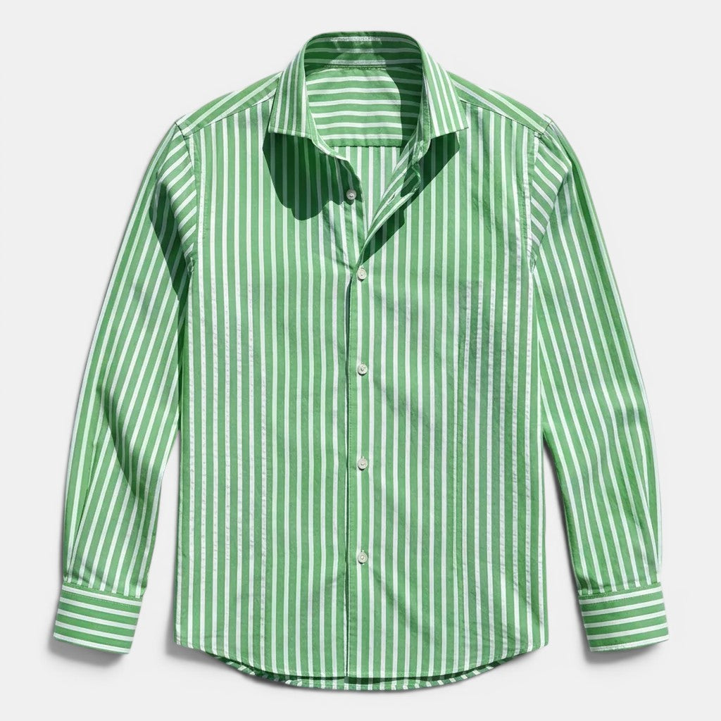 Chemise Classique Rayée Homme Respirante Été Casual