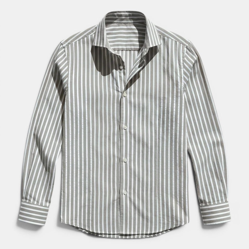 Chemise Classique Rayée Homme Respirante Été Casual