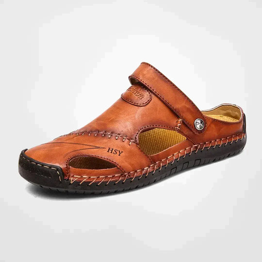 Sandales en Cuir Orthopédiques Homme Outdoor Plein Air