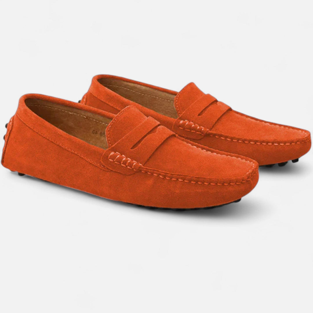 Mocassins Conducteur en Daim Homme à Enfiler Slip-On
