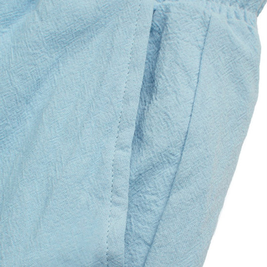 Short Cargo en Lin Homme Plage Été Coton Poches