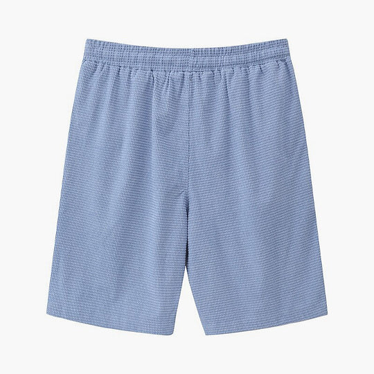 Short en Maille Gaufrée Homme Été Plage Léger