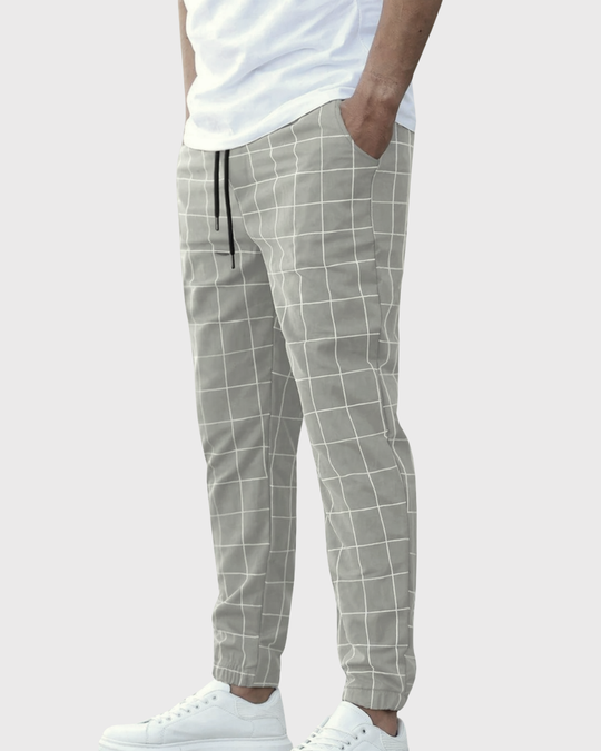 Pantalon de Jogging Grid Homme Sweatpants Sport Stylé